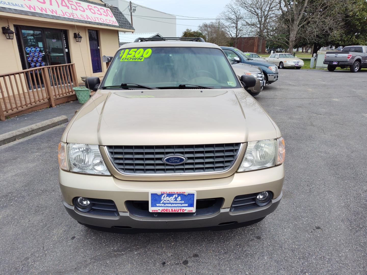 2002 Gold Ford Explorer XLT 2WD (1FMZU63E32U) with an 4.0L V6 SOHC 16V engine, 5-Speed Automatic Overdrive transmission, located at 5700 Curlew Drive, Norfolk, VA, 23502, (757) 455-6330, 36.841885, -76.209412 - Photo#3